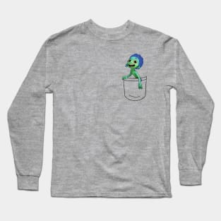 Sea Monster Pocket Buddy Long Sleeve T-Shirt